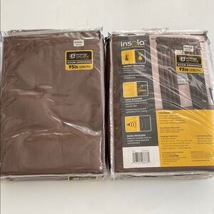 Isola Thermal Insulated Room Darkening Curtain Panel Set of 2